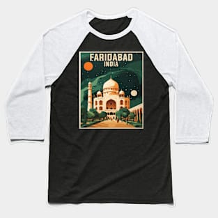 Faridabad India Vintage Tourism Travel Baseball T-Shirt